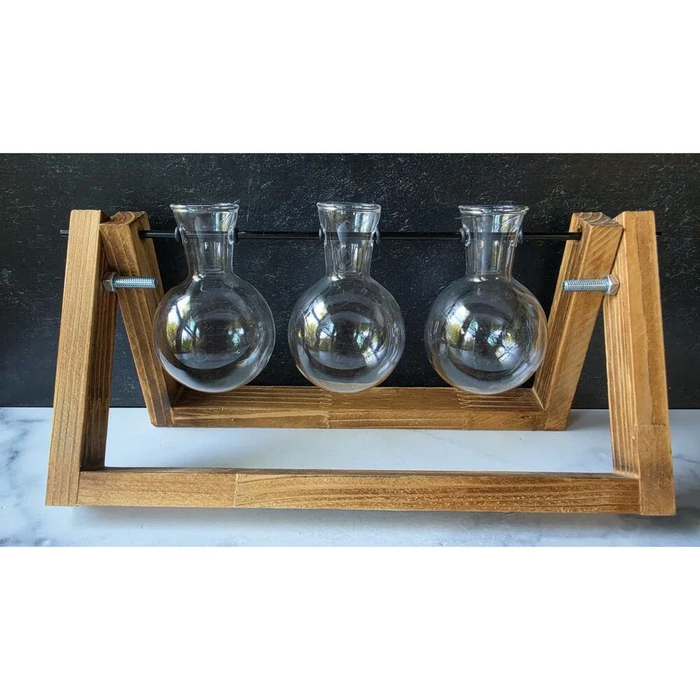 Three Bud Flower Vase Used READ Description